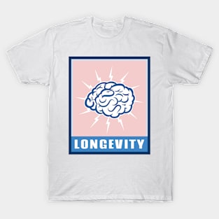 Longevity Brain - Life Extension Design T-Shirt